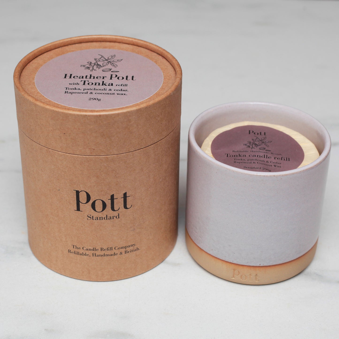 Pott Candle - Ceramic pot with candle
