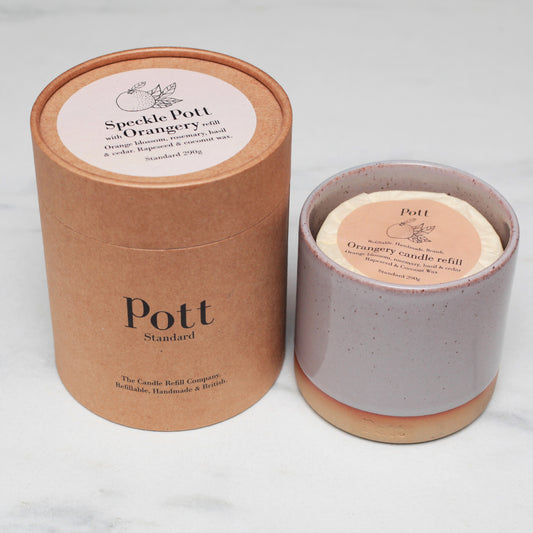 Pott Candle - Ceramic pot with candle